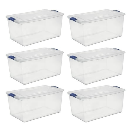 Sterilite 66 Qt 62 L Latch Box Case Of 6