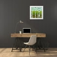 thumbnail image 3 of Calkins, Michelle 12x12 White Modern Wood Framed Museum Art Print Titled - Summer Birches, 3 of 4