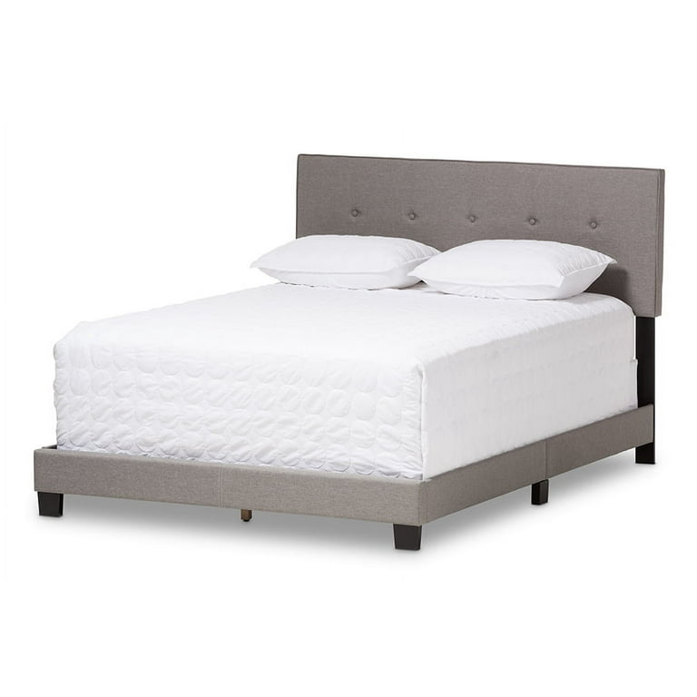 Baxton Studio Hampton Modern and Contemporary Light Grey Fabric Upholstered Full Size Bed Baxton Studio Hampton Modern and Contemporary Light Grey Fabric Upholstered Full Size Bed