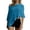Blue, variant on Women Sheer Poncho Top Summer Y2K Knit See Through Shrug Sweater Shawl Wrap Beach Cover Up