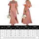 thumbnail image 2 of Vestido Túnica De Verano Señoras Bodycon Maxi Dress Backless Women Holidays Vacation Outfit (Rosa S) Cgtredaw para Mujer Rosa T M, 2 of 5