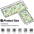 thumbnail image 4 of Lemon Kitchen Rugs and Mats Non Skid Washable Absorbent Microfiber Kitchen Mats for Floor Anti Fatigue Kitchen Mat Set of 2 Lemon Kitchen Decor Stain Resistant 17"x47.2"+17"x23.6", 4 of 5