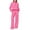 Pink, variant on Women 2 Piece Outfits Sweatsuit Set Activewear Workout Fall Oversized Half Zip Sweatshirt Sweatpant Lounge Set Tracksuits