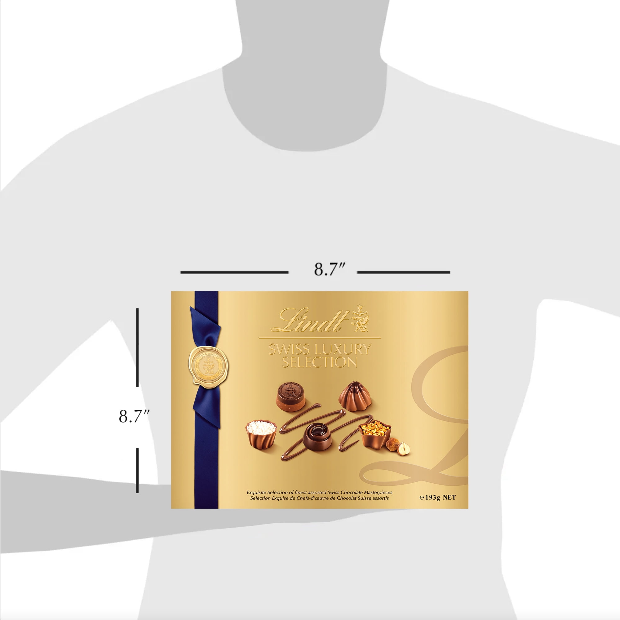 Lindt SWISS LUXURY SELECTION Assorted Chocolate Pralines Gift Box