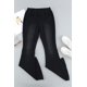 thumbnail image 3 of ABPHQTO Pantalones de mezclilla con parte inferior de campana desgastados negros para mujer, 3 of 5