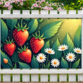 thumbnail image 5 of Strawberry Daisy Themed Background Banner Party Decorations Backdrop for Summer Picnics Garden Parties Photography Props, 5 of 8