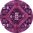 thumbnail image 1 of Ahgly Company Indoor Round Persian Purple Traditional Area Rugs, 6' Round, 1 of 4