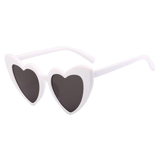 EQUIPAJE Gafas De Sol En Forma De Corazón Accesorios Para Mujer Amor Gao Jiahui unisex