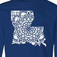 thumbnail image 4 of Inktastic Louisiana Silhouette Mandala Long Sleeve Youth T-Shirt, 4 of 5