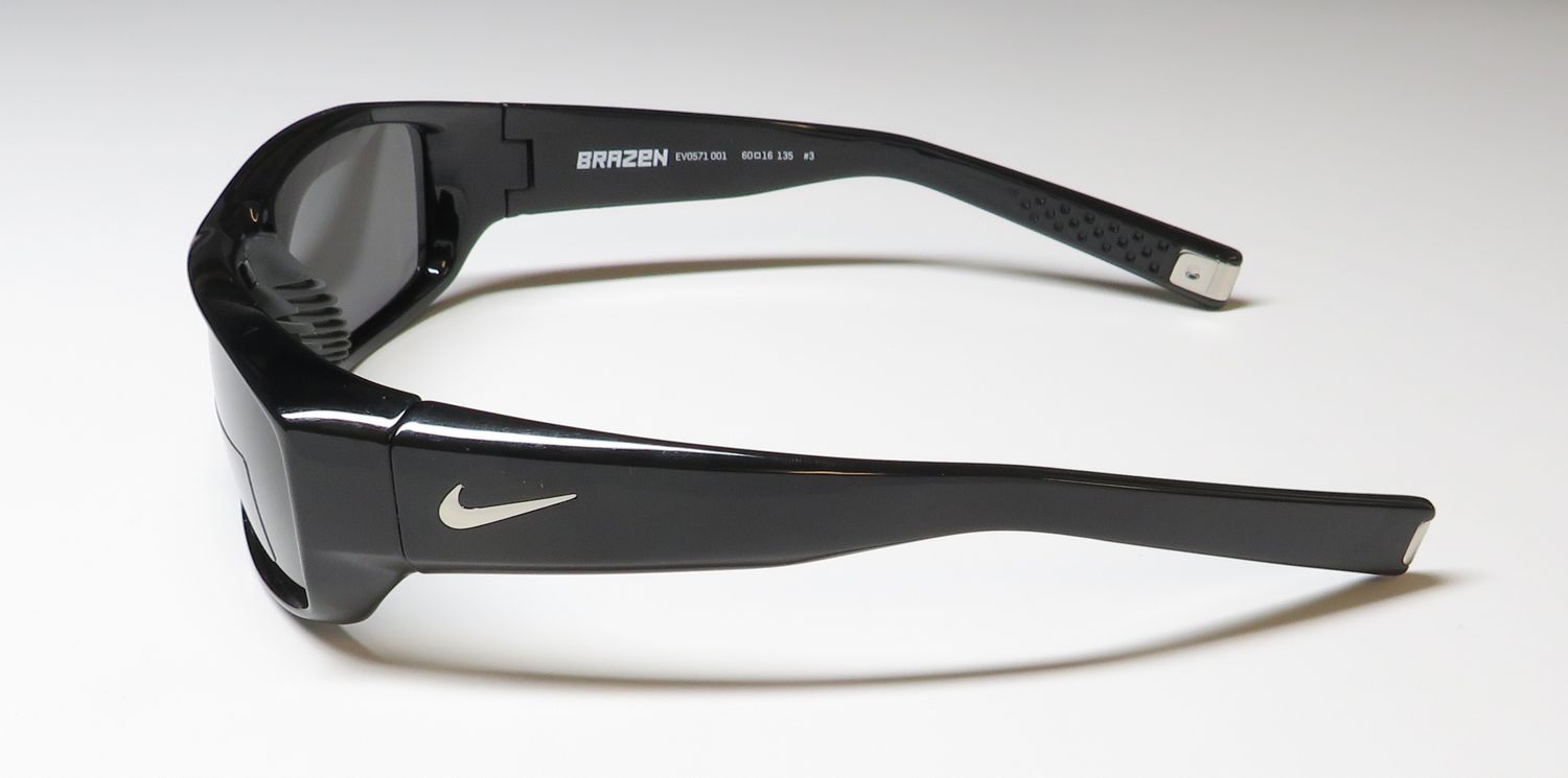 NWT Nike Brazen EV0571-Black/Grey(001 Black-Grey Rectangle 60mm Sunglasses Kits.ca -- Nike Brazen EV0571 main image 2