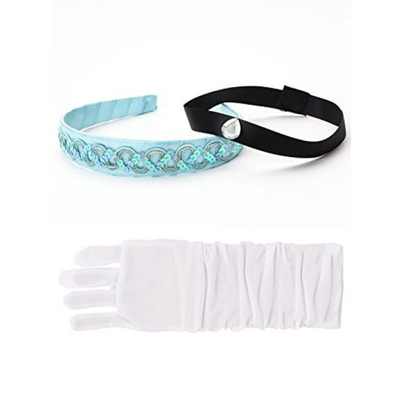 Little Adventures Cinderella Headband & White Glove Set For Girls - One-Size (3+ Yrs)
