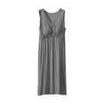 thumbnail image 1 of FAIWAD Robe Maxi pour Femme à Col en V Sans Manches Robe d'Été Décontractée Ample Fluide Évasée Robe Débardeur, 1 of 5
