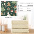 thumbnail image 6 of Yayeee 6 Pack Kitchen Dishcloths for Washing Dishes Soft Absorbent Microfiber Towels, Green Christmas Trees, 6 of 9