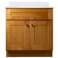 thumbnail image 4 of Design House Brookings Vanity in Modern Birch with Solid White Cultured Marble Top, Fully Assembled, 31-inch, 4 of 8