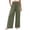 Green, variant on Noric Women's Cotton Loose-Fit Wide Leg Casual Pants with Elastic Smocked Waist Lounge Street Style Pants