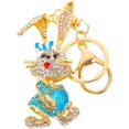 thumbnail image 4 of SURJDE 2pcs Bunny Keychain Key Rings for Car Keys Purse Key Chain for Wallet Baby Pendant Rhinestones, 4 of 7