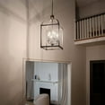 thumbnail image 2 of 42568BK Kichler Lighting Larkin - 6 Light X-Large Cage Foyer with Traditional Design-36.25 inches tall by 18 inches wide-Black Finish    -Traditional, 2 of 5