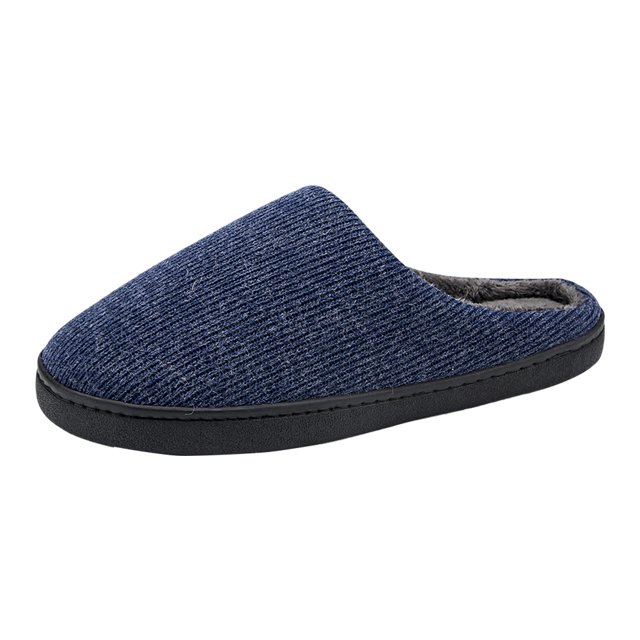 Pantuflas cálidas de interior para hombre, antideslizantes, cálidas, de felpa, ligeras