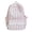 Pink, variant on Striped Bow Lace Nylon Campus Backpack with Laptop Sleeve, Wide Shoulder Strap Lightweight Student Daypack for Shopping Travel Outings, 16.93" x 11.81" x 5.12" (Pink)