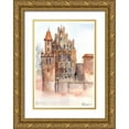 thumbnail image 1 of Shefranov, Olga 11x14 Gold Ornate Wood Framed with Double Matting Museum Art Print Titled - Castle, 1 of 4