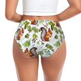 thumbnail image 3 of Womens Underwear Mosaic Forest Squirrel Cuteness No Show Seamless Underwear for Women, Soft Stretch Women's Panties, Hipster Ladies Panties Bikini Underwear Briefs, 3 of 6