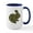 White/Navy Inside, variant on CafePress - Camouflage Easter Bunny Mugs - 15 oz Ceramic Large White Novelty Mug