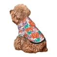 thumbnail image 5 of Honeii Hawaiian Style Print Small Dog Hoodies Pet Hooded Sweatshirts Fall Winter Puppy Cat Sweaters Warm Clothes for Small Dogs Outfits Costume-Small, 5 of 7