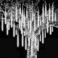 thumbnail image 3 of Guirnalda de luces LED de lluvia de meteoritos de 30/50 cm, 8 tubos, enchufe UE/EE. UU., decoración de bodas, luces de jardín, decoración navideña, 3 of 5