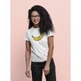 thumbnail image 2 of Cute Happy Banana Fruit T-Shirt Women -Image by Shutterstock, Female Medium, 2 of 4
