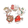 thumbnail image 2 of Broche navideño 5 piezas Broche gorro navideño muñeco de nieve anciano, 2 of 5