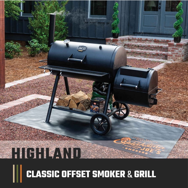 Oklahoma Joe's Highland Offset Charcoal Smoker and Grill, 616 sq