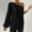 A_ Black Tops for Women, variant on Olyvenn Women's Asymmetrical Neck Long Lantern Sleeve Ruched Blouse Work Office Top Y2K Off The Shoulder Top Satin Blouses for Women Green 6