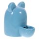 thumbnail image 1 of Comedero automático de cerámica para mascotas pequeñas, con orejas de gato de dibujos animados, de 100 ml, bebedero para hámsteres, conejos y dispensador de agua (azul), 1 of 7