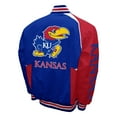 thumbnail image 3 of Men's Franchise Club Royal Kansas Jayhawks Spirit Cotton Twill Full-Snap Jacket, 3 of 3