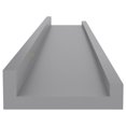 thumbnail image 5 of vidaXL Étagères Murales 4 Pcs Gris 60x9x3 cm, 5 of 5