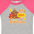 thumbnail image 4 of Inktastic My First Thanksgiving with Turkey and Leaves Boys or Girls Baby Bodysuit, 4 of 5