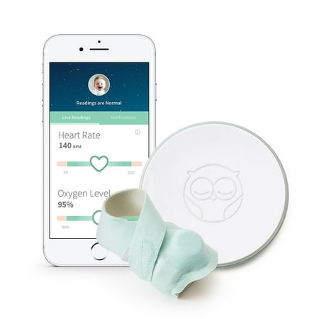 Owlet Smart Sock 2 Baby Monitor with Free One Year Subscription to Connected Care Wellness