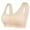 Beige, variant on JGTDBPO Front Button Bra For Women No Underwire Extra-Elastic High Support Soft Cup Everyday Sleep Bra Push Up Front Snaps Bras Front Closure Plus Size Sports Bras For Women Girls