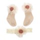 thumbnail image 1 of WORGEOUS 1 Set Baby Ciento Días Regalo Adorable Flor Diadema Media Calcetines de Longitud, 1 of 7