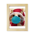 thumbnail image 1 of Lovely mas Cat Head Expression Desktop Adorn Photo Frame Display Art Painting Wooden, 1 of 3