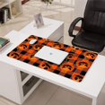 thumbnail image 3 of Long Mouse Pads for Desk,Checkered Pumpkin Halloween Pattern Desk Mats on Top Of Desks, Desk Mouse Pad Extra Large with 3mm Non-Slip Base and Stitched Edge for Gaming,Office,Work,Home 31.5"x15.7", 3 of 6