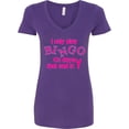 thumbnail image 3 of Inktastic I Only Play Bingo on Days That End in Y Women's V-Neck T-Shirt, 3 of 5