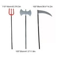 thumbnail image 4 of 10 Pieces Halloween Dressing Accessories Interesting Interesting Simulation Trident Axe Sickle Costume Prop Clothing Accessory Trident, 4 of 8