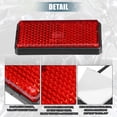 thumbnail image 3 of Unique Bargains 8 Pcs Rectangular Stick-on Safety Spoke Reflective Self Adhesive Reflector for Motorcycle Red, 3 of 6