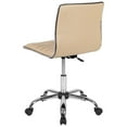 thumbnail image 4 of UrbanPro Contemporary Low Back Faux Leather Office Swivel Chair in Tan, 4 of 12