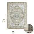 thumbnail image 3 of Sonoro Kate 3x5 Area Rugs for Living Room Bedroom, Non Slip Boho Machine Washable Indoor Floor Carpet, Cream, 3 of 8