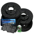 thumbnail image 1 of Power Sport Front Rear Brakes and Rotors Kit |Front Rear Brake Pads| Brake Rotors and Pads|Ceramic Brake Pads and Rotors BBCC.59008.02, 1 of 6