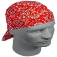 thumbnail image 4 of Zan Headgear Z106 Flydanna 100 pour Cent Coton Rouge Cachemire, 4 of 7