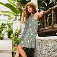 thumbnail image 2 of Daiia Retro Hippie Groovy Mushroom Print Women's Dresses 2025 Trendy Short sleeve Dresses Casual Baggy Flowy Maxi Sun Dresses, 2 of 7