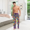 thumbnail image 6 of FORMRS Mens Pajama Pants with Pockets Sleepwear Lounge Bottoms Sizes S-2XL, Colorful Psychedelic, 6 of 7